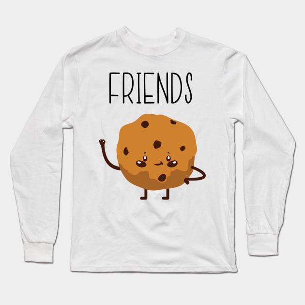 Best Friends Cookie & Milk BFF Matching Long Sleeve T-Shirt by LotusTee